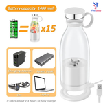 Botella Batidora Juguera Portatil