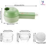 FreshCut - CORTADOR DE ALIMENTOS ELÉCTRICO 4 EN 1