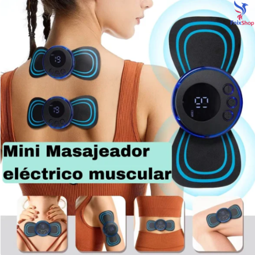 Mini Masajeador Muscular Recargable – Alivio inmediato para cuello, espalda y piernas