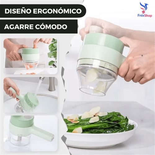 FreshCut - CORTADOR DE ALIMENTOS ELÉCTRICO 4 EN 1