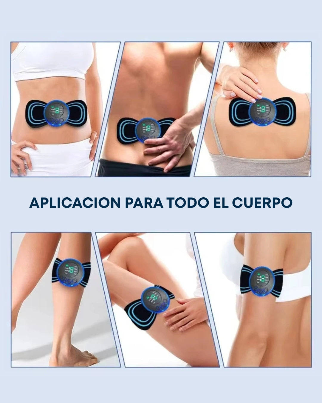 Mini Masajeador Muscular Recargable – Alivio inmediato para cuello, espalda y piernas